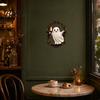 Retro Wall Lamp Halloween Ghost Lamp Gothic Resin 3D Frame Art Led Candle Light Vintage Sculpture with LED for Living Room Home Decor Cute Night
