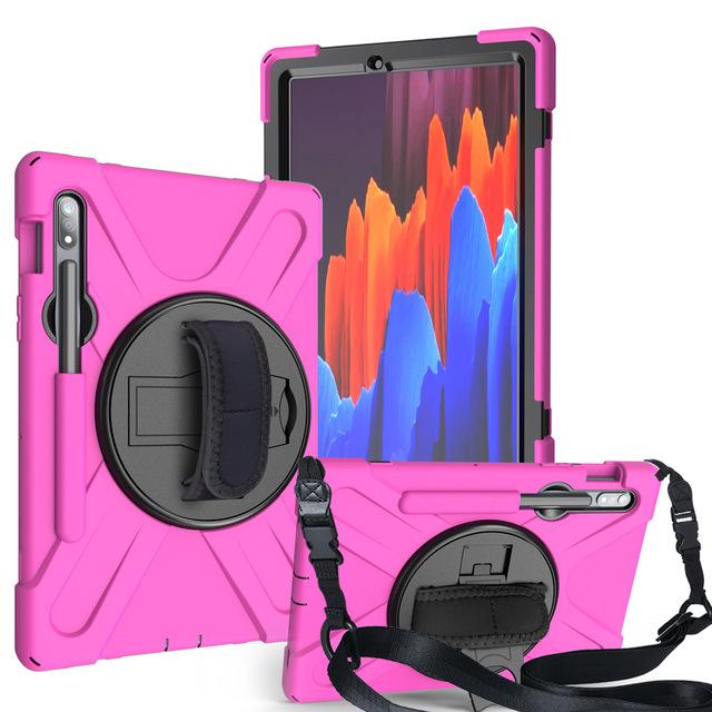 Case For Samsung Galaxy Tab S6 Lite 10.4 P610 P615 Heavy Duty Shockproof Cover S Pen Holder Kickstand Handle Shoulder Strap Case