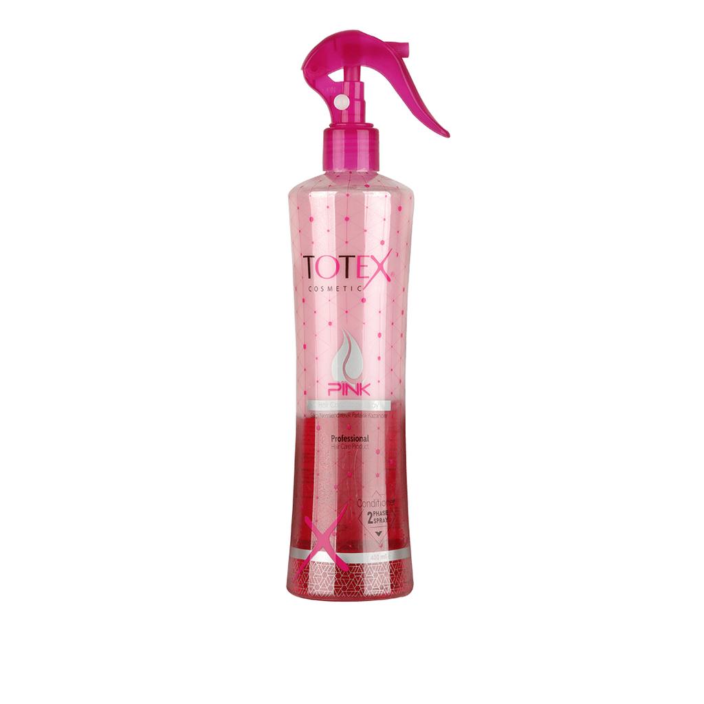 Pink Totex Leave-In Conditioner Spray Two-Phase 400ml