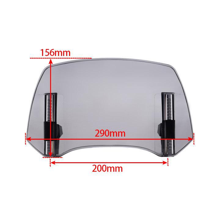 Универсальная трансграничная популярная модель для Kawasaki, Honda, BMW, Yamaha, Suzuki - регулируемое маленькое ветровое стекло для повышенной модификации.