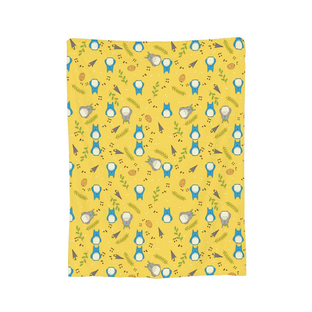 Anime Tonari No Totoro blanket Cover Fleece T-Totoros Cute Warm Throw blanket for Home Couch Bedroom Quilt