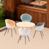 1/64 Miniature Table Chair Set Mini Furniture Model Decoration Creative Tiny Resin Modern Desk