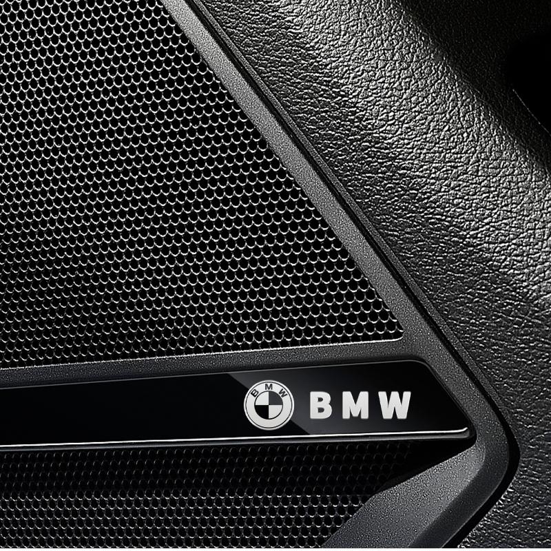 JY856 Car Styling Emblem 3D Speaker Audio Auto Emblem Decorate Sticker For BMW E90 E60 E71 F30 F20 F10 E70 G30 E87 E92 E91 X1 X3 gzsh02