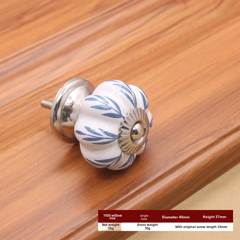 Керамическая ручка с одним отверстием в европейском стиле для шкафов и ящиков