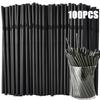 100Pcs Plastic Straws Drinking Disposable Rietjes 21cm Long Flexible Cocktail Straw For Kitchen Beverage Accessories