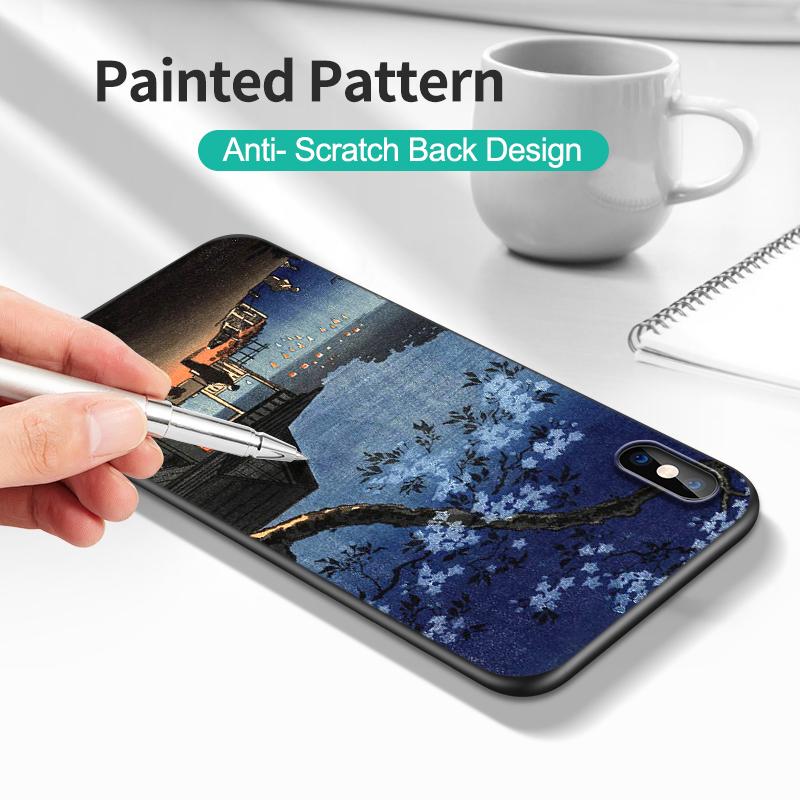 Черный чехол из ТПУ для Samsung Galaxy M53 M13 M62 A12 A22 A22S A32 A42 A52 A52S A72 4g 5g A20S ретро Токио японское искусство