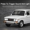 1/24 LADA 2106 литая модель автомобиля литые машины игрушечные машинки со звуком и светом коллекция игрушек для мальчиков подарок на день рождения дети