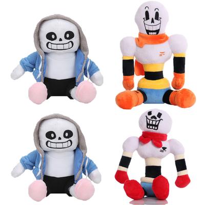 Набор из 2 шт. Плюшевые игрушки Undertale Санс Папирус Плюшевые Фигурки Мягкие Игровые Персонажи Куклы Подарки на День Рождения Рождество для Детей