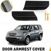 Подходят для Honda Pilot 2009-2015 Задние дверные панели Крышка подлокотника Черная микрофибра кожа