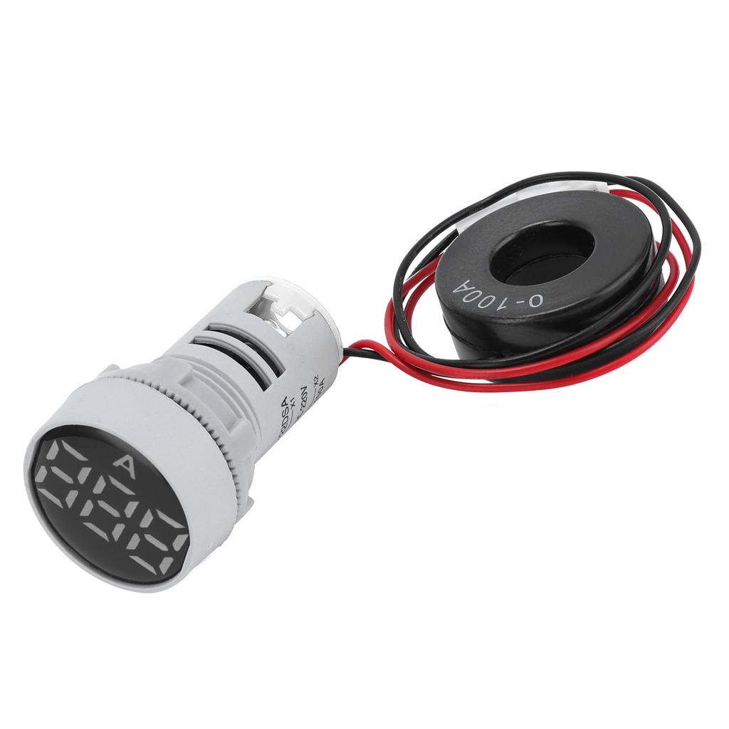 Цифровой измеритель тока, амперметр с кристаллической панелью, круглый индикатор сигнала переменного тока 220 В AD16?22ДСА