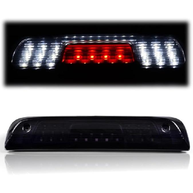 G-PLUS LED Third Brake Light Compatible With 1999-2006 Chevy Silverado/GMC Sierra 1500 2500 3500,3RD Cargo LED Tail Stop Lamps Clear Lens Chrome
