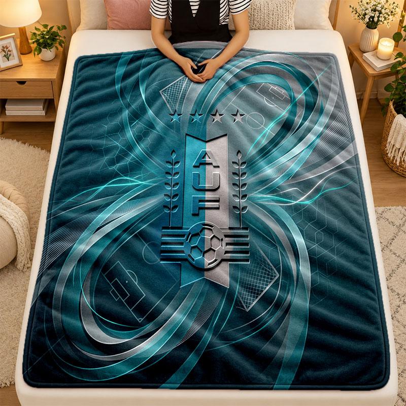 Flannel BlanketUruguay Football Warm Soft Throw Blanket for Indoor Sofa Bed Living Room Use