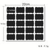 Waterproof Black Matte Erasable Glass Bottle Labels - Self-Adhesive Blackboard Stickers