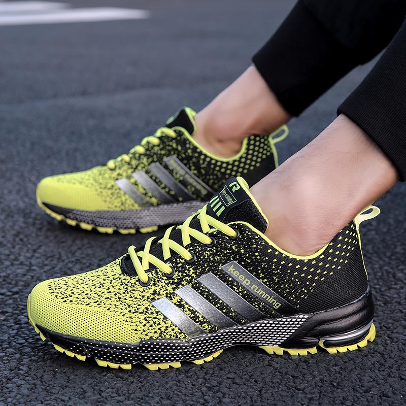 Мужские кроссовки размера 47, дышащие мужские спортивные кроссовки, удобная повседневная прогулочная обувь на шнуровке, спортивная тренировочная обувь