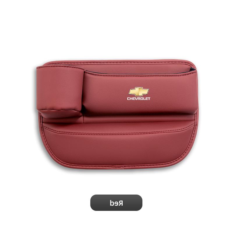 High-quality Leather Car Seat Gap Storage Box Cup Holder Auto Interiors For Chevrolet Equinox Tahoe Trailblazer  Impala Sonic