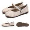 Taihe Yuan Women's Comfortable Flat Bottom Mary Jane Casual Shoes