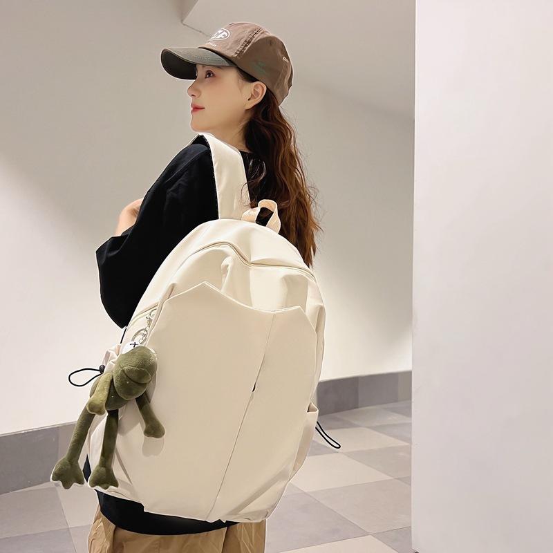 Casual Men's and Women's Bags College Students Ins Cool Simple Backpack High School Students Junior High School Students Bag Large Capacity Backpack.