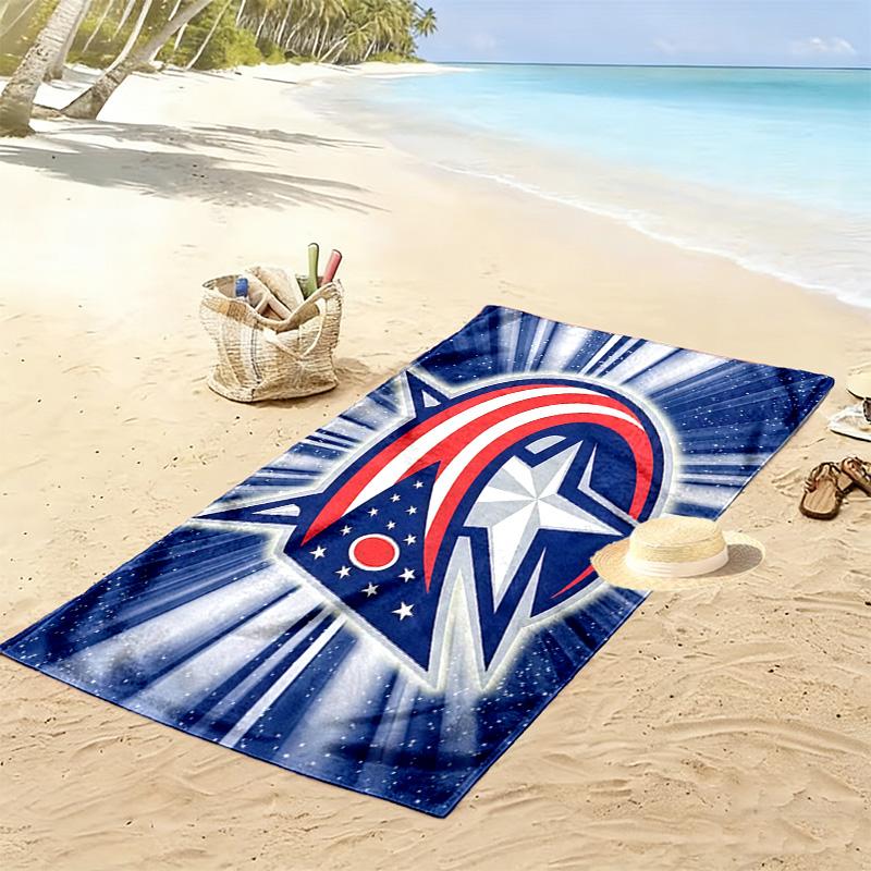 New York Rangers4 Print Beach Towel, Large Soft Quick Dry Towel for Beach Camping Swimming
