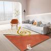 Modern Light Luxury Orange Carpet Home Soft Lounge Rugs Dirty Living Room Large Area Rug Bedroom Decor Carpets Entrance Door Mat