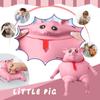 Novelty Toy,Pig Toy Soft And Elastic Decompression Toy,Decompress And Stretch Stress Pig Stress Relief Toy For Kid Adult