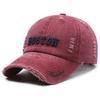 ins street retro old ripped hole hip hop baseball cap men and women European and American fashion outdoor letter embroidered cap