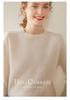2024 Autumn/Winter Women's Cashmere Round Neck Saddle Shoulder Sweater - Versatile, Thick, Loose Knit Base Layer, Relaxed Fit.