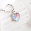 Fashion 925 Sterling Silver Moonstone Heart Crystals Necklaces For Women Luxury Designer Jewelry WholesaleItems