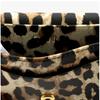 Ganni Leopard Print Butterfly Logo Flap Card Wallet A6545 943
