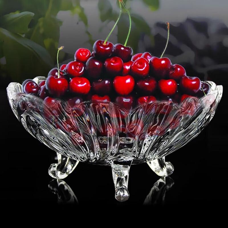 Кристальная стеклянная тарелка для фруктов в скандинавском стиле