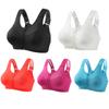 Women's Sports Bra Fitness Running Shockproof Yoga Tank Top Front Zipper No Steel Ring Comfort Sports Bra