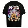 Футболка с принтом Dragon Ball Goku Все формы Мужская 2026 Лето Оверсайз Хлопок Аниме Графический принт Спортивная Повседневная Уличная Для спортзала Ежедневная носка Футболка