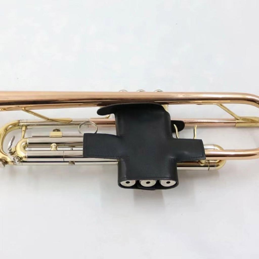 Защитный чехол для клапана трубы из мягкой искусственной кожи с текстурой для труб, защитный чехол для клапанов трубы для ухода за музыкальными инструментами