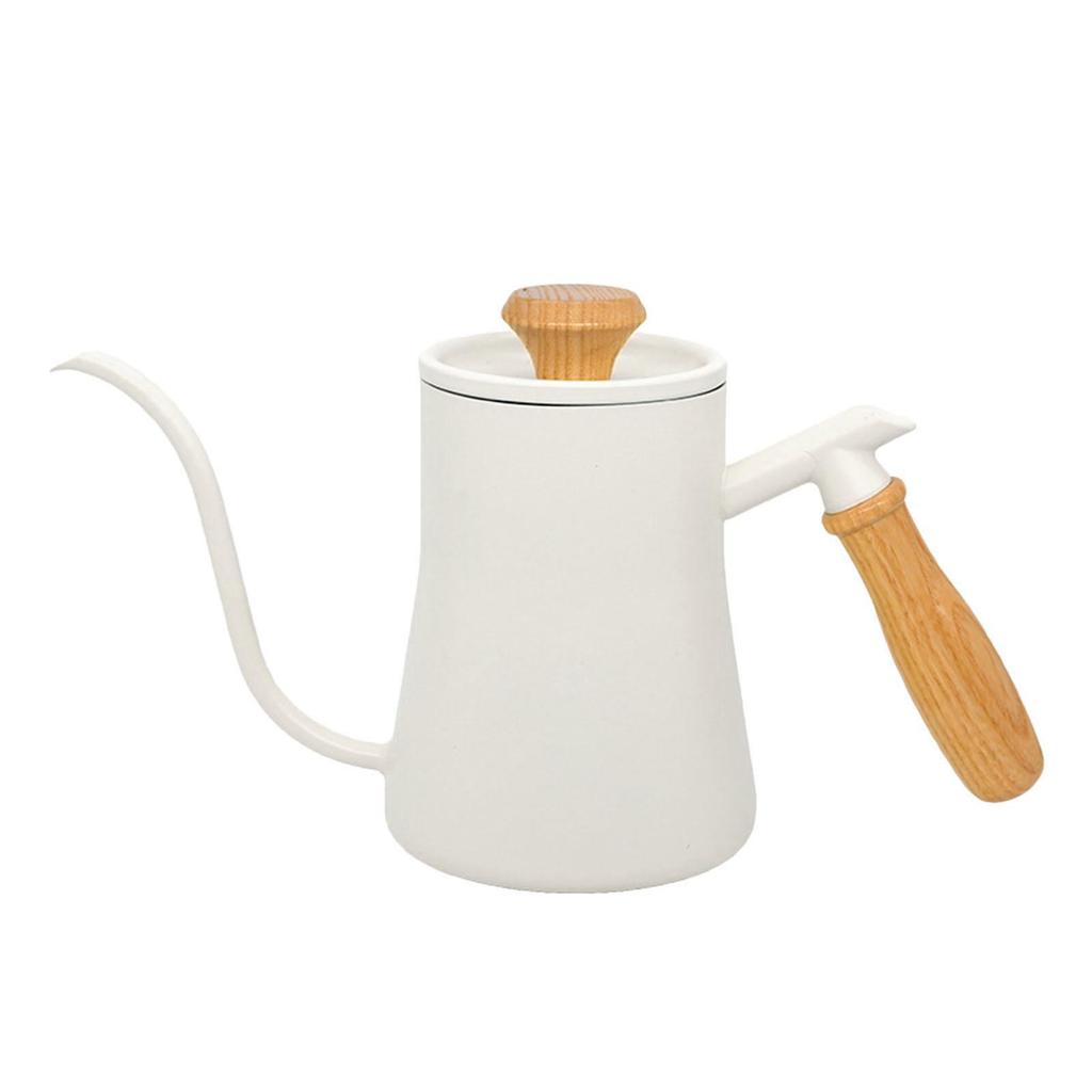 550ml Hand Punch Coffee Pot With Lid Drip Gooseneck Long Mouth Coffee Kettle Multifunctional Coffee Maker Coffee Accessories