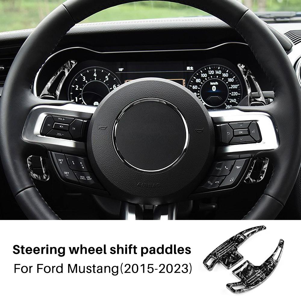 Interior Moulding Trim for Ford Mustang 2015-2023 Gear Shift Panel Cover ABS Carbon Fiber Style