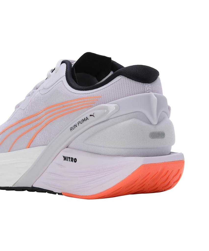 Puma Кроссовки для бега Run Double X Nitro 2022 года Лавандовые Размер см (376171) [Носили AYA] Женская весенне-летняя расцветка Туман/Металлический серебристый/Неоновый цитрус,