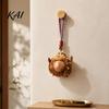 Kawaii Plushie Pendant Plush Animal Keychain, Soft Stuffed with Braided Cord, Round Cute Decorative Hanging Charm Bunny Sheep for Backpack, Mini Doll