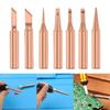 Copper Soldering Iron Tip Set Circuit Board Soldering Tip Simple To Operate for Efficient Lead Frees Soldering Tasks