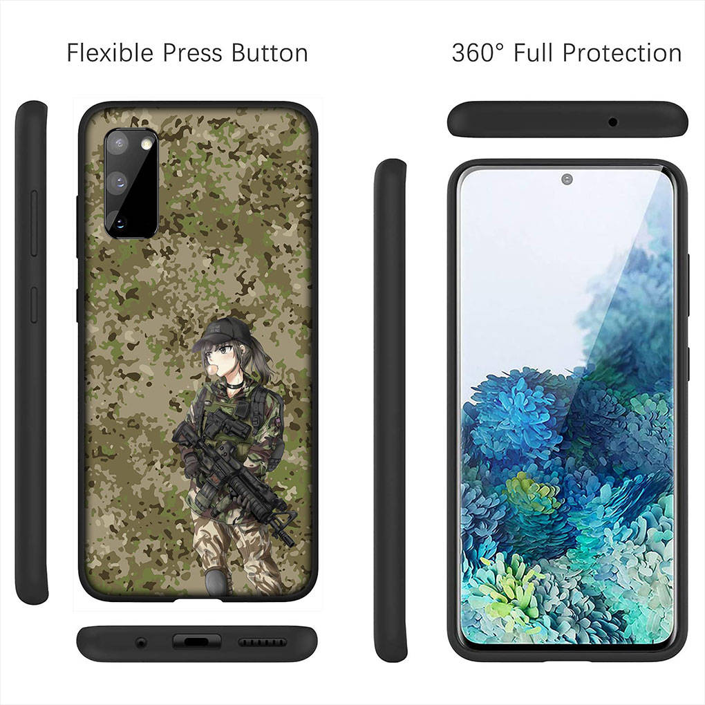 Для iPhone 16 15 Xiaomi Redmi Note 14 13 12 11 Pro Max X 8 16e Samsung Galaxy S25 S24 S23 Moto OPPO Huawei Pattern Camo Военный армейский камуфляжный чехол
