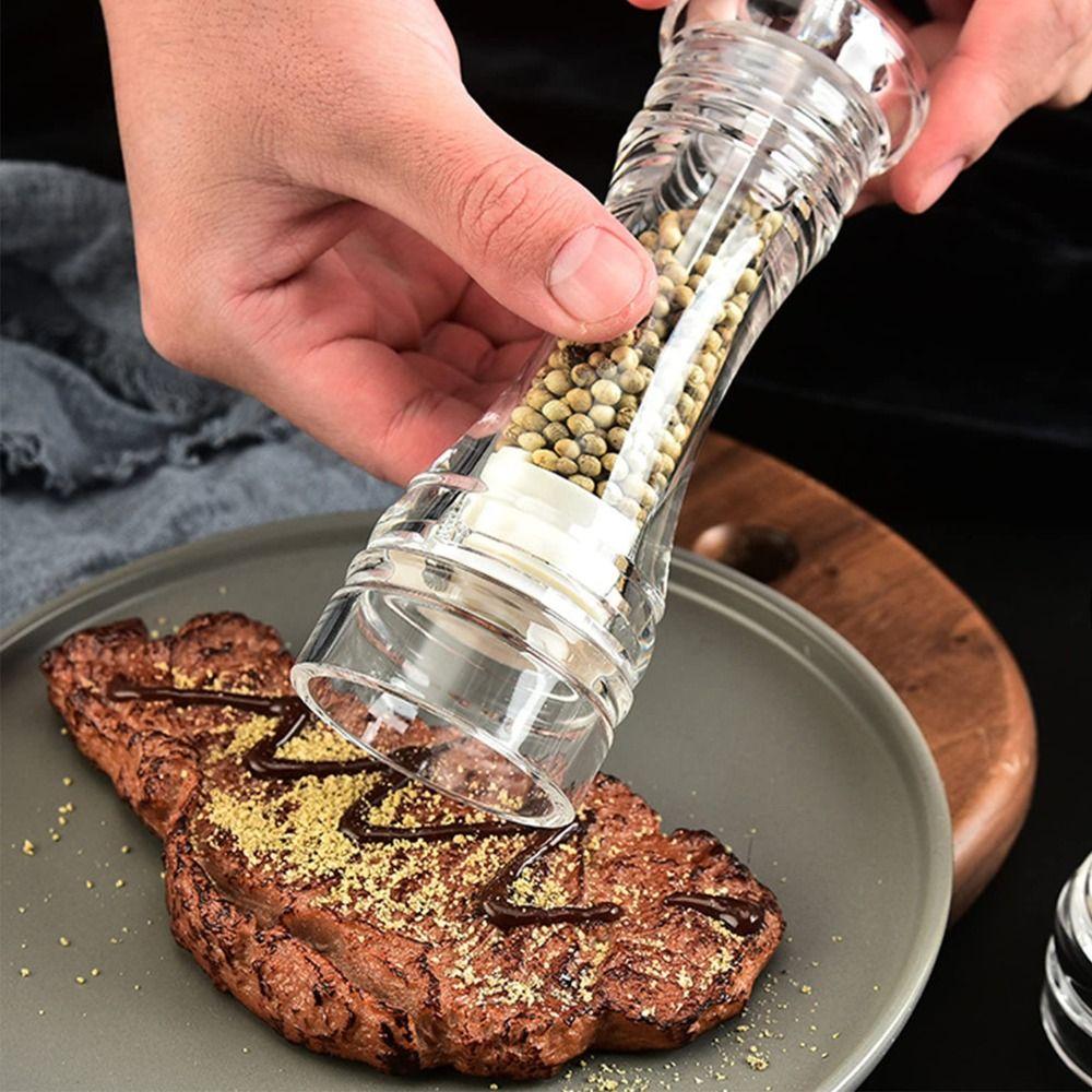 Acrylic Pepper Grinder Multi-Size Kitchen Tool Manual Grinder Pepper Mill Dining Table