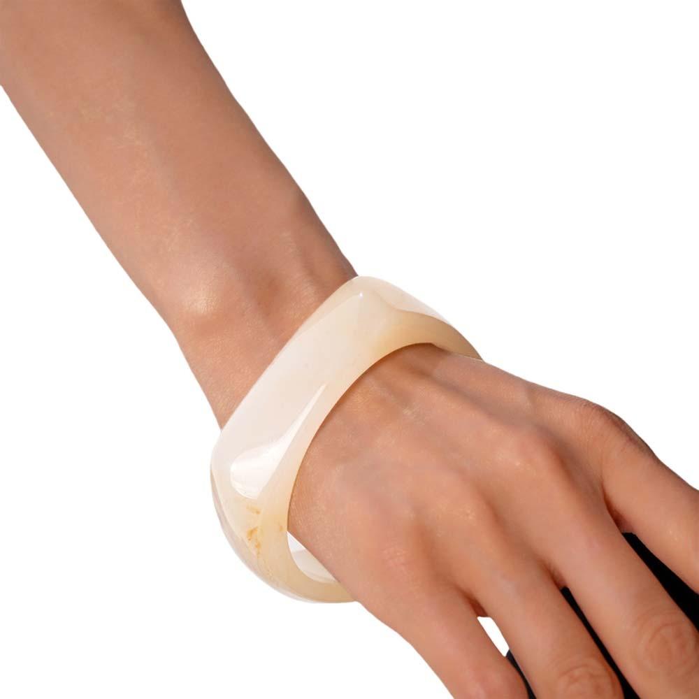 Богемный браслет из смолы, смазывание, ретро-кольцо для руки, креативный нерегулярный широкий браслет для женщин и девочек