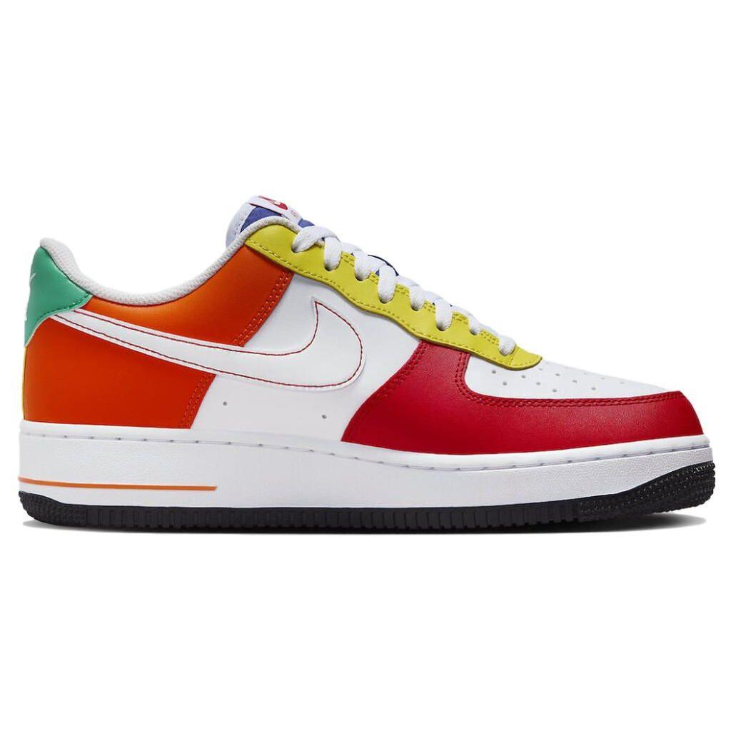 Nike Мужские кроссовки Air Force 1 Low LV8 Rubiks Cube, разноцветные, университетские, красные, белые, FN6840-657