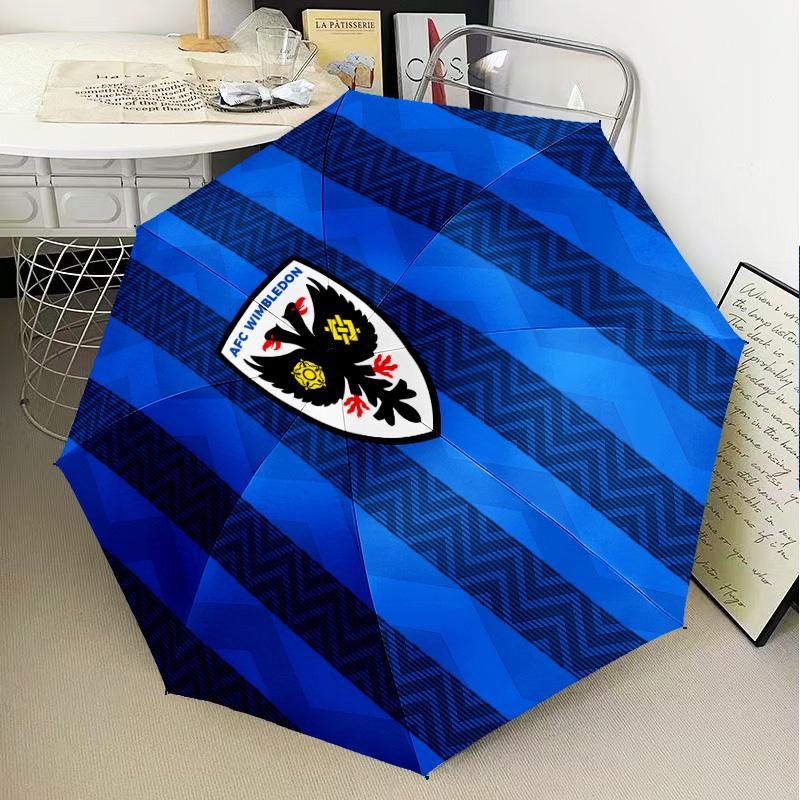 1PC Afc Crest Printed Umbrella Folding umbrella, automatic umbrella 8-Frame for Travel, camping Fan gifts Christmas Gifts