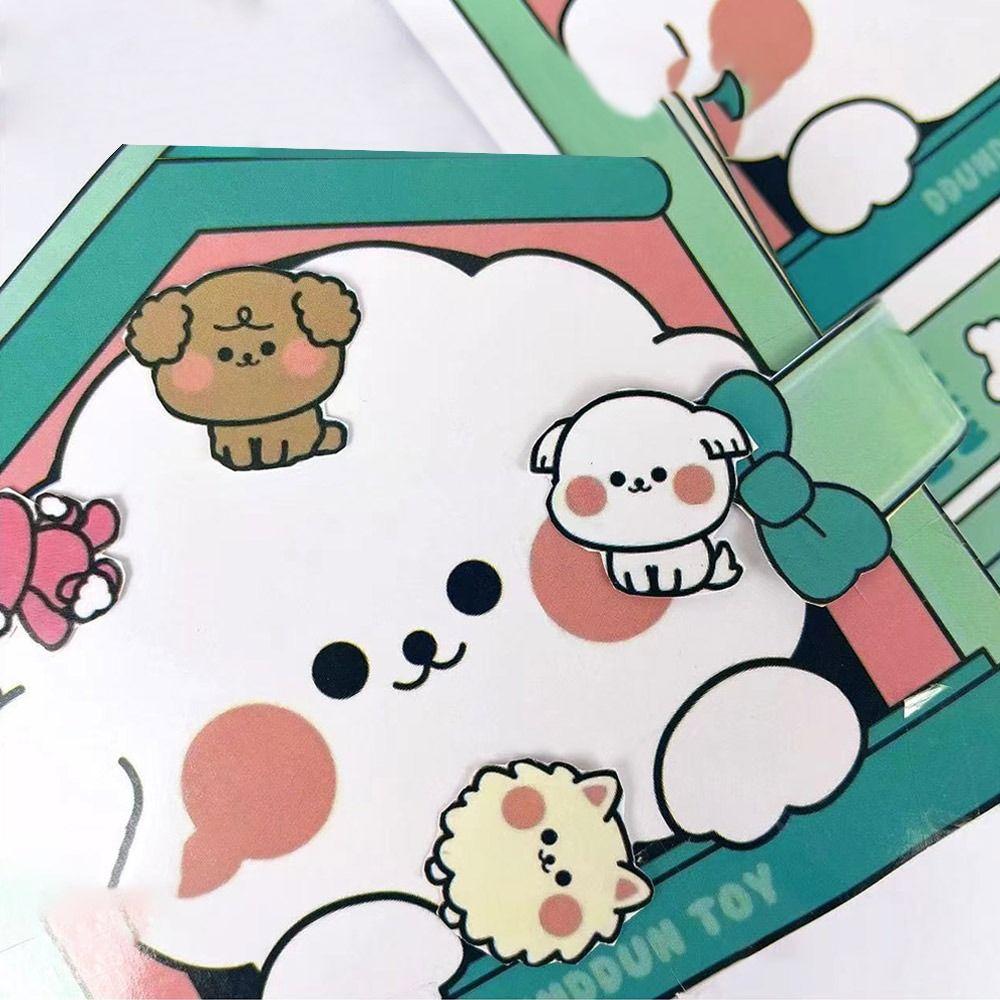 Paper Waffle Quiet Book Colorful Snack Bar Sticker Game. Cartoon Busy Book  Handmade Material Kit