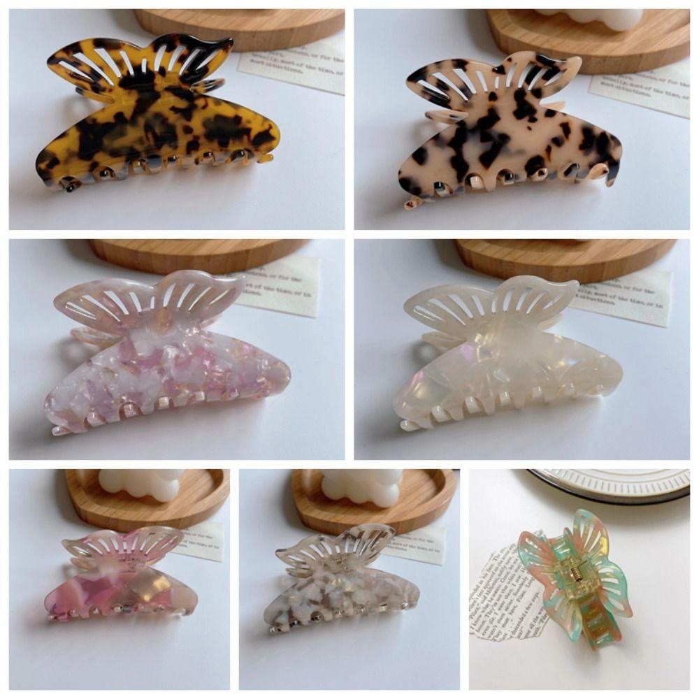 Заколка для волос Уксусная кислота Акула Заколка Цветная Задняя Голова Захват Для Волос Бабочка Коготь Для Волос Девочки