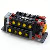Moc V16 Прозрачный Строительный Блок Двигатель Шестиступенчатая Коробка Передач Механическая Группа Детская Модель Образовательные Игрушки Подарки Строительный Блок