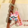 New Pokémon Figures Eevee Cartoon Keychain Cute Elf Ball Doll Male Female couple Backpack Pendant Accessorie Decoration Toy Gift