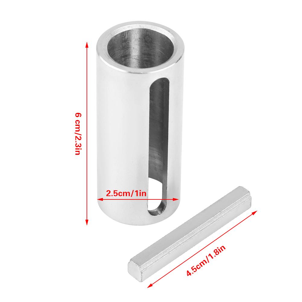 Crank Shaft Sve Adapter 3 / 4 to 1 Inch Hvy Duty Steel CNC NaMachined Step Key Included for Gas Engine Pulley Conversion Silver 2. Inches Lo