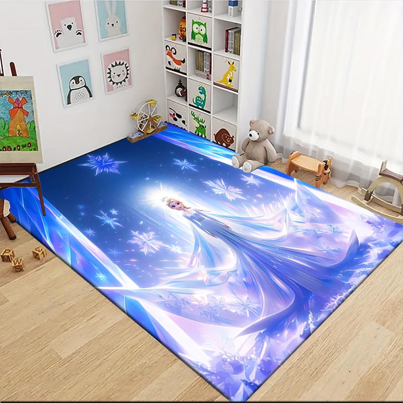 1Pc Winter Wonderland Olaf Carpet Rug Customizable Soft Washable Antislip Home Living Room Sofa Mats Personalized Rug 091761