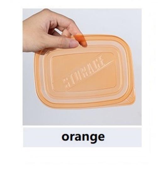 Шесть прямоугольных пластиковых контейнеров для еды объемом 709 миллилитров с цветными КРЫШКАМИ, ланч-боксы, подходят для хранения фруктов и еды