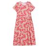 Plus Size Elegant Long Dresses for Women  Loose Short Sleeve Vintage Dress Female
